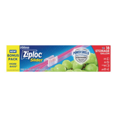 Ziploc Slider Gallon Storage