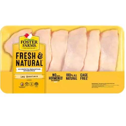 Fresh Foster Farms Chicken Leg Quarters, Value Pack