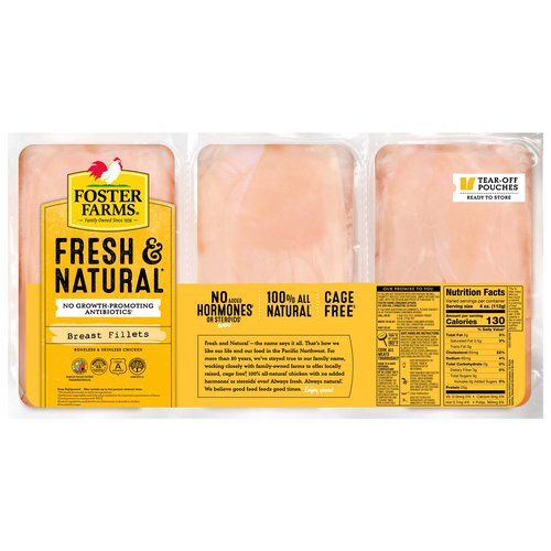 Foster Farms Chicken Breast Fillet, Value Pack