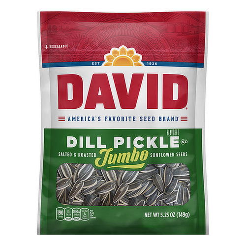 David Jumbo Sunflower Seeds, Dill Pickle