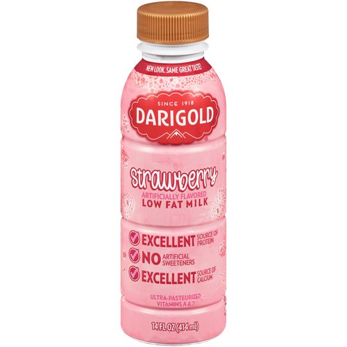 Darigold Low Fat Milk, Strawberry