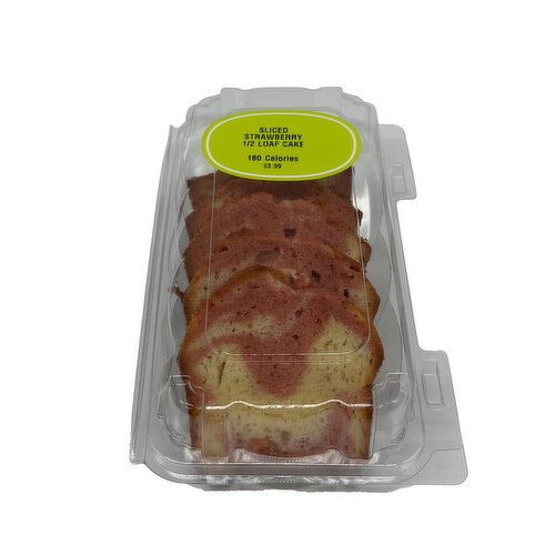 Half Loaf Cake, Strawberry Swirl