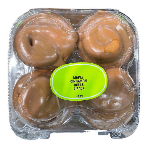Maple Cinnamon Rolls (Pack of 4)