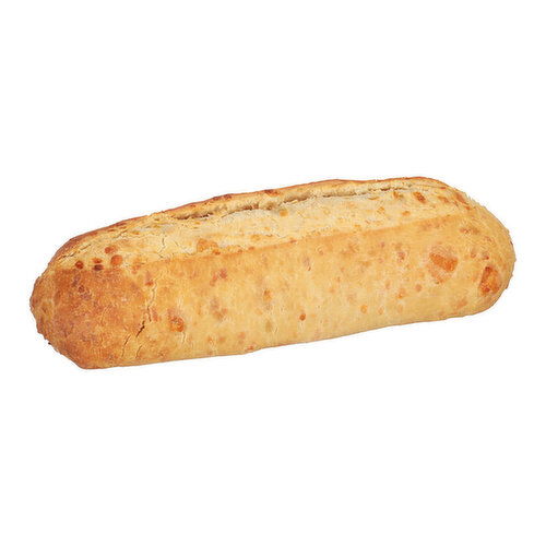 Asiago Cheese Batard Bread Loaf