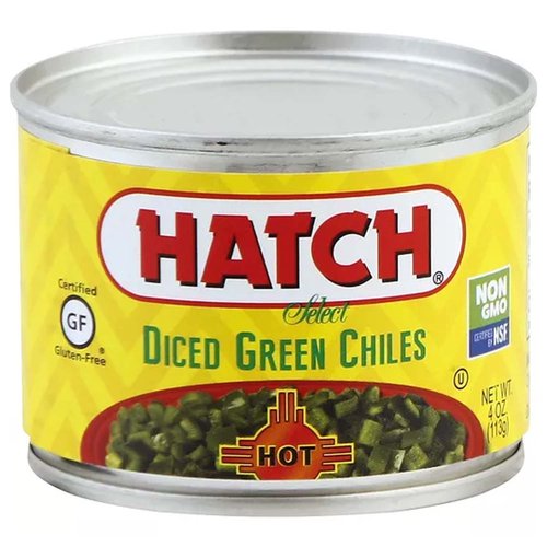 Hatch Diced Green Chiles, Hot