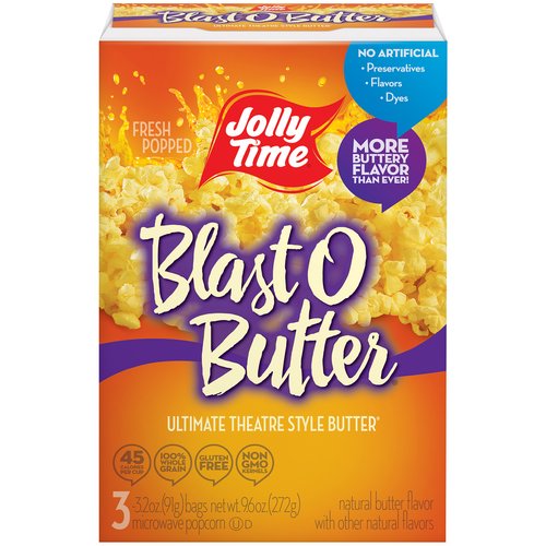 Jolly Time Blast O Butter Popcorn (Pack of 3)