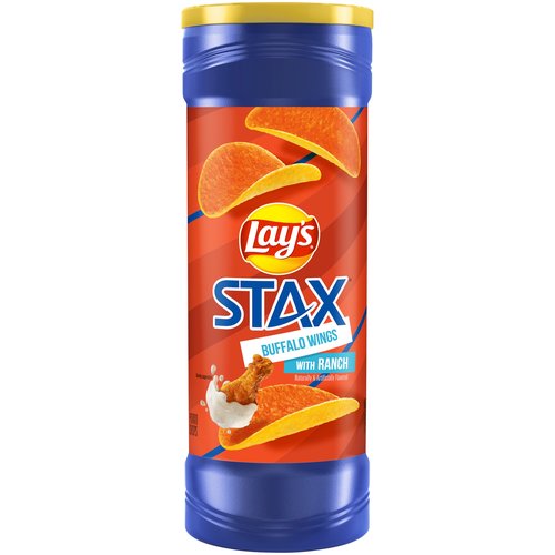 Lay's Stax Potato Chips, Buffalo Wings with Ranch