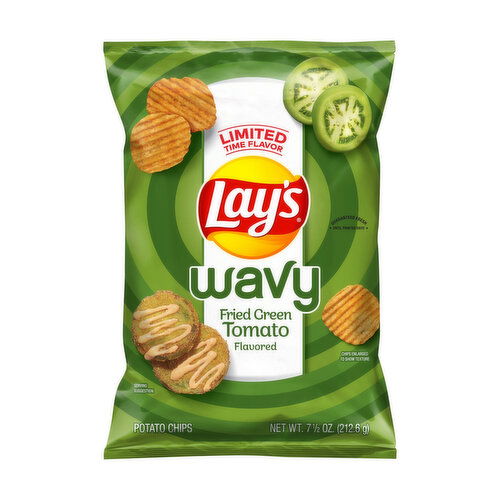 Lay's Wavy Potato Chips Fried Green Tomato