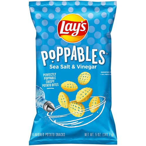 Lay's Poppables Potato Snacks, Sea Salt & Vinegar