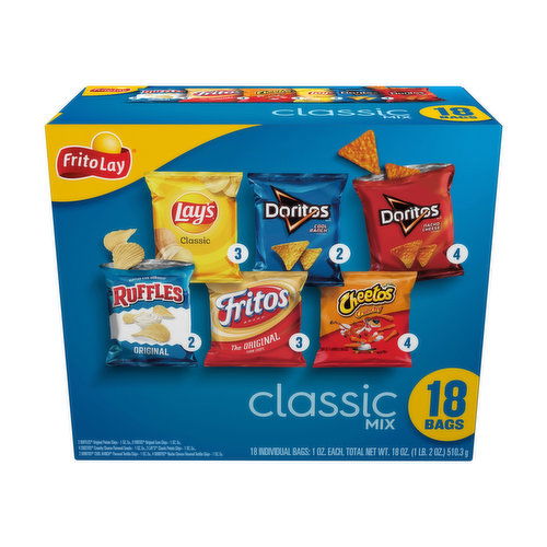 Frito Lay Classic Mix Snacks Variety Pack