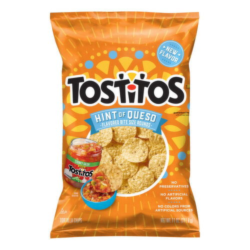 Tostitos Hint Of Queso Bite Size Tortilla Chips