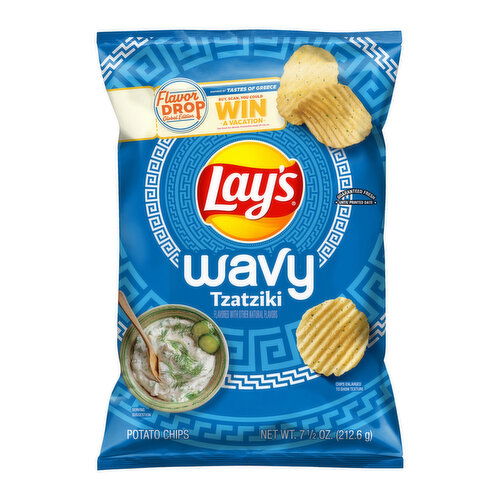 Lay's Wavy Potato Chips Tzatziki