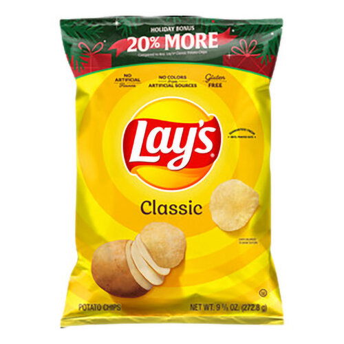 Lays Classic Potato Chips 20% More
