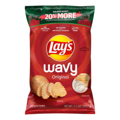 Lays Wavy Potato Chips Original 20% More