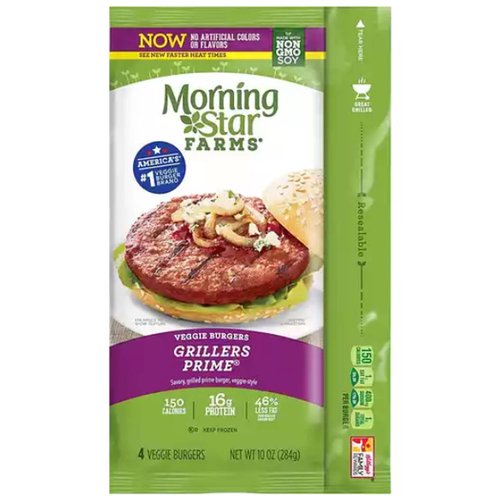 Morningstar Farms Veggie Burgers Grillers Prime