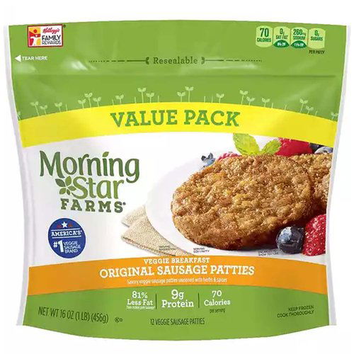 MorningStar Farms Breakfast Sausage Patties, Original