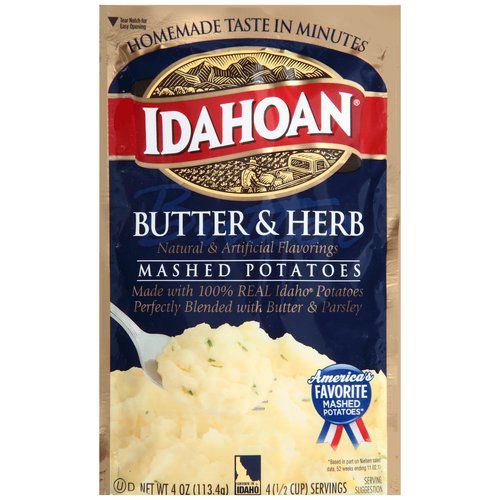 Idahoan Mashed Potatoes, Butter & Herb 