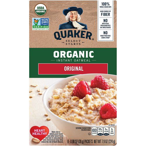 Quaker Select Starts Organic Instant Oatmeal