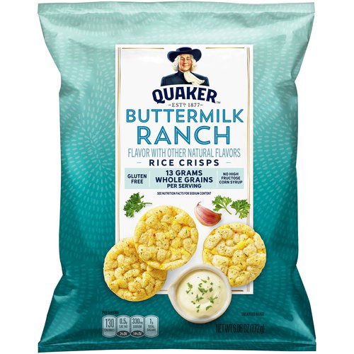 Quaker Popped Rice Crisps, Buttermilk Ranch