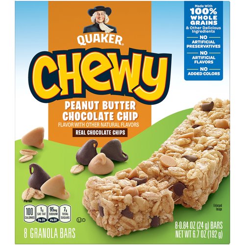 Quaker Chewy Granola Bars, Peanut Butter Chocolate Chip