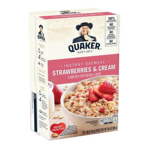 Quaker Instant Oats Strawberries & Cream