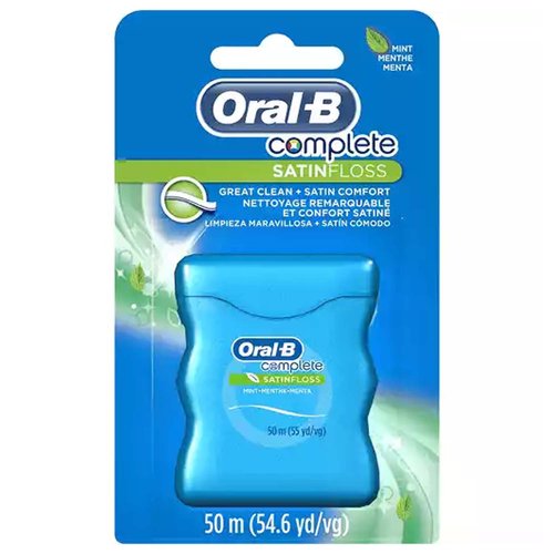 Oral-B Complete Satin Floss Dental Floss, Mint