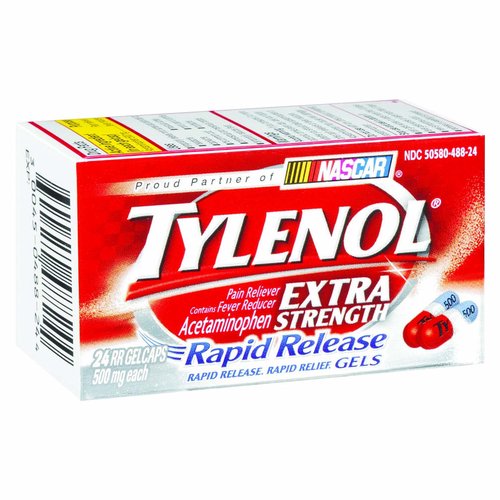 Tylenol Extra Strength Rapid Release Gels, 500mg