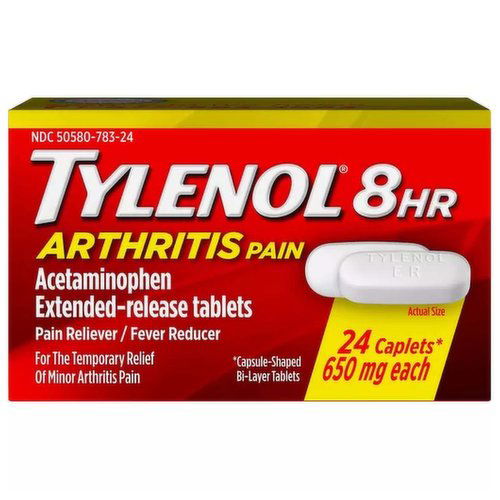 Tylenol Arthritis Pain Caplets, 650 Mg