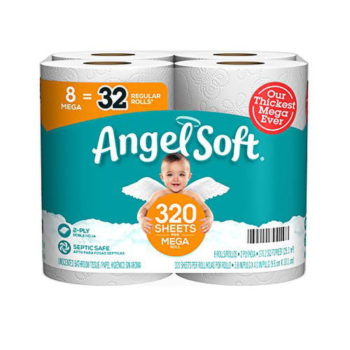 Angel Soft Mega Roll Bath Tissue