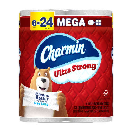 Charmin Ultra Strong Mega Bathroom Tissue Rolls