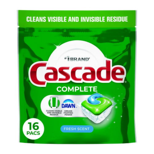 Cascade Complete Fresh Scent ActionPacs Dishwasher Detergent