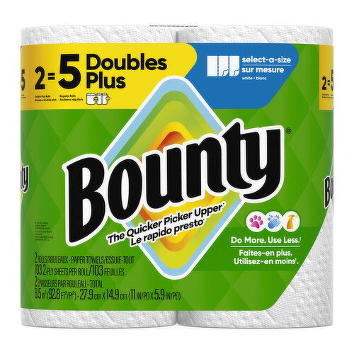 Bounty Select-a-Size White Paper Towels