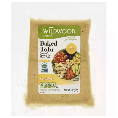 Wildwood Organic Baked Tofu, Savory 