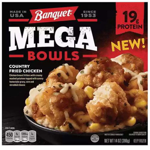 Banquet Mega Bowls, Country Fried Chicken