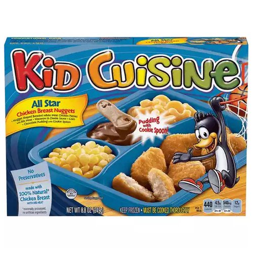 Kid Cuisine All Star Chicken Breast Nuggets, Frozen