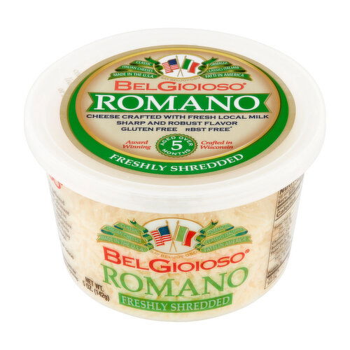 BelGioioso Romano Cheese, Freshly Shredded