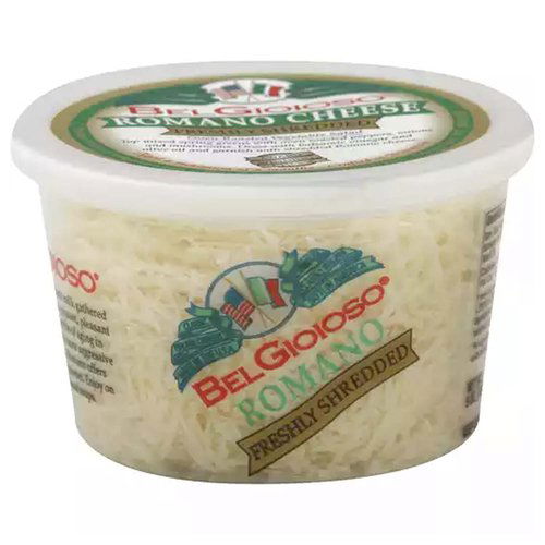 Bel Gioioso Romano Cheese, Freshly Shredded