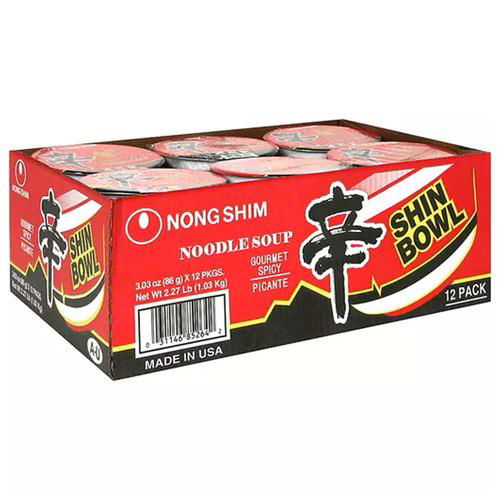 Nongshim Bowl Noodle Soup, Gourmet Spicy