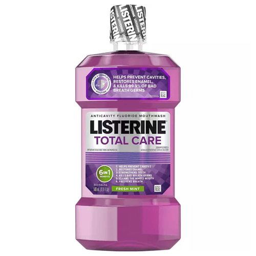 Listerine Total Care Anticavity Fluoride Mouthwash, Fresh Mint