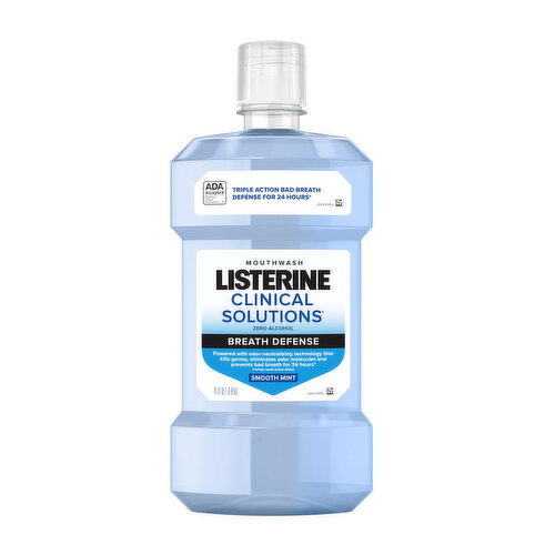 Listerine  Clinical Solutions Breath Defense Smooth Mint Mouthwash