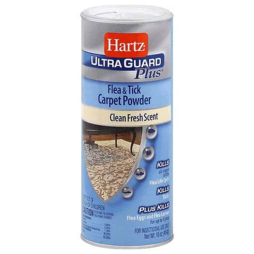 Hartz Flea & Tick Carpet Powder, Fresh Scent