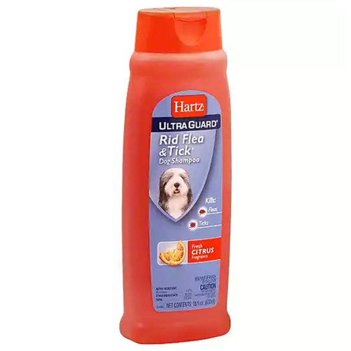 Hartz 2-In-1 Rid Flea & Tick Shampoo, Fresh Citrus