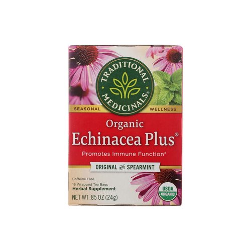 Traditional Medicinal Organic Herbal Tea, Echinacea Plus