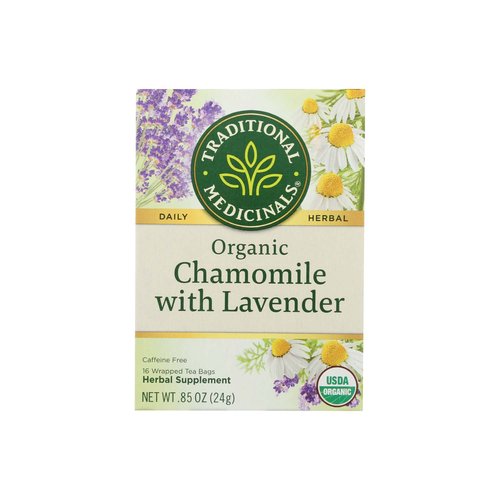 Traditional Medicinals Organic Chamomile With Lavender Herbal Tea - 16 Tea Bags