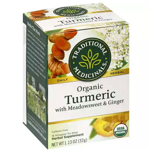 Traditional Medicinals Organic Herbal Tea, Turmeric, Meadowsweet & Ginger