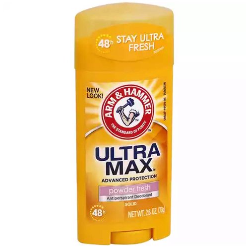 Arm & Hammer Antiperspirant Deodorant, Ultramax Solid Powder Fresh