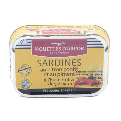 Les Mouettes d'Arvor Sardines Evvo Lmn Chili Ppr