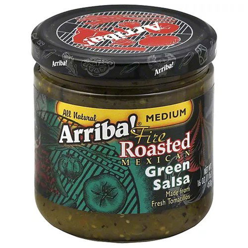 Arriba! Green Fire Roasted Mexican Medium Salsa