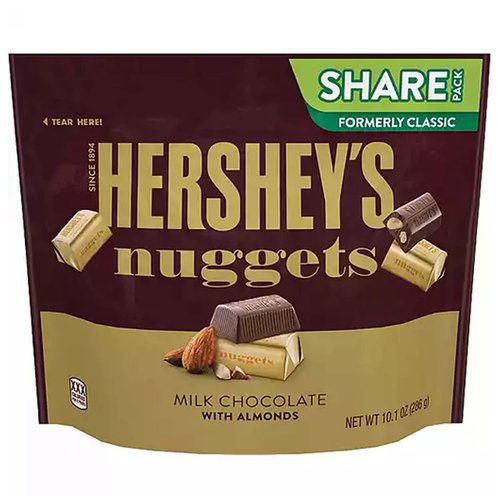 Hershey's Milk Chocolate Nuggets, Almonds, Share Pack