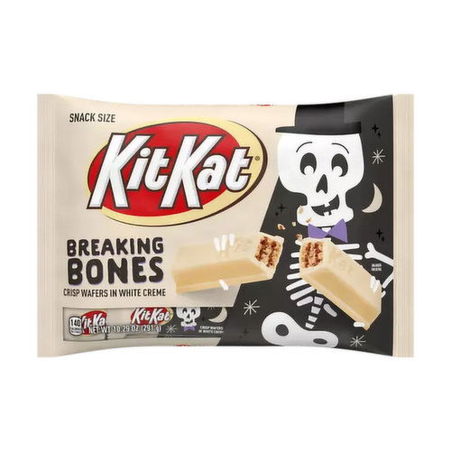 Halloween Kit Kat Breaking Bones White Cream Snack Size Candy Bars